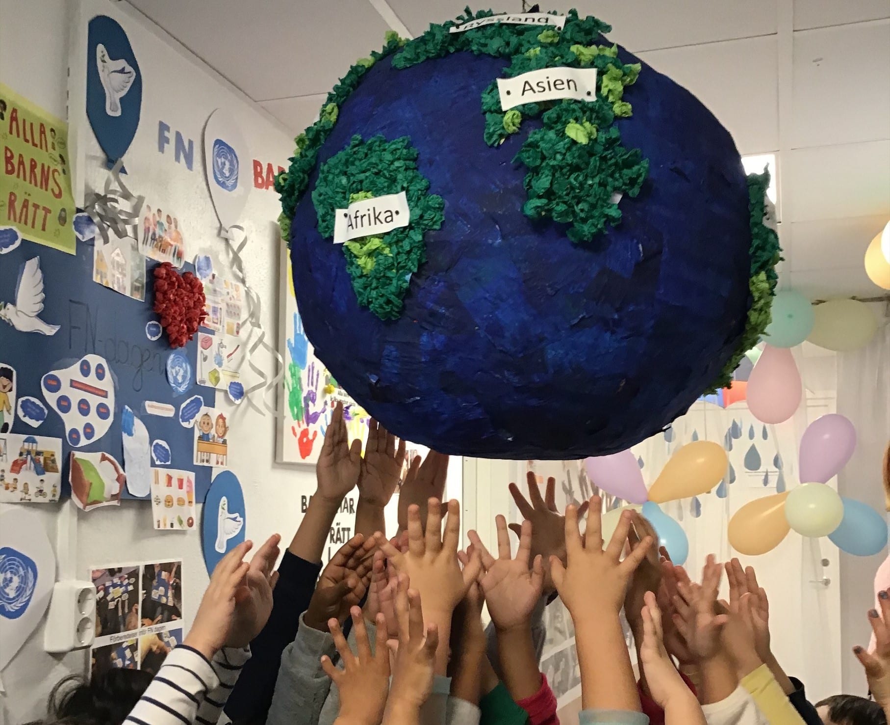 Förskolan Solen firar FN-dagen