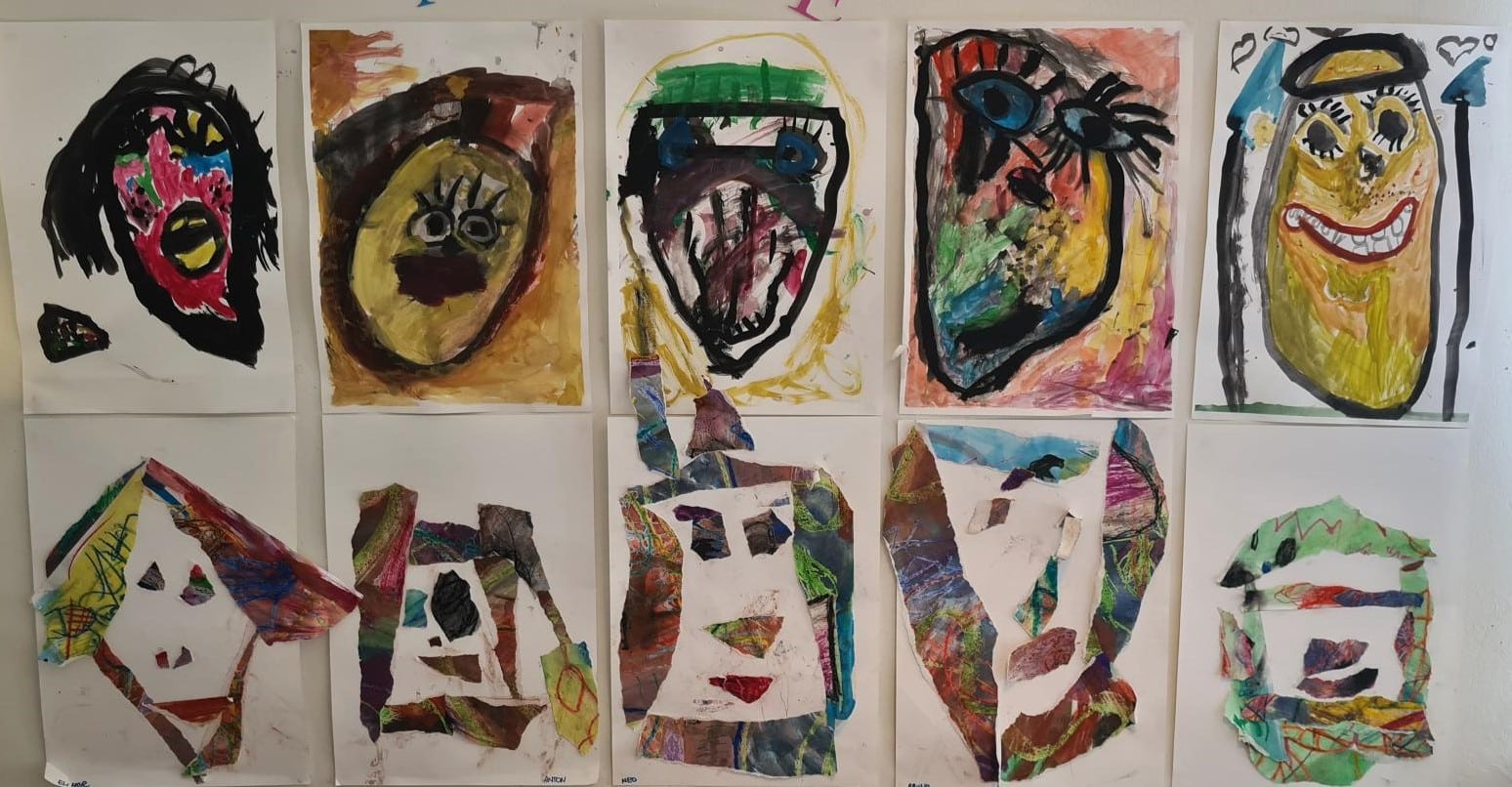 På kulturförskolan Fiolen inspireras barnen av Pablo Picasso