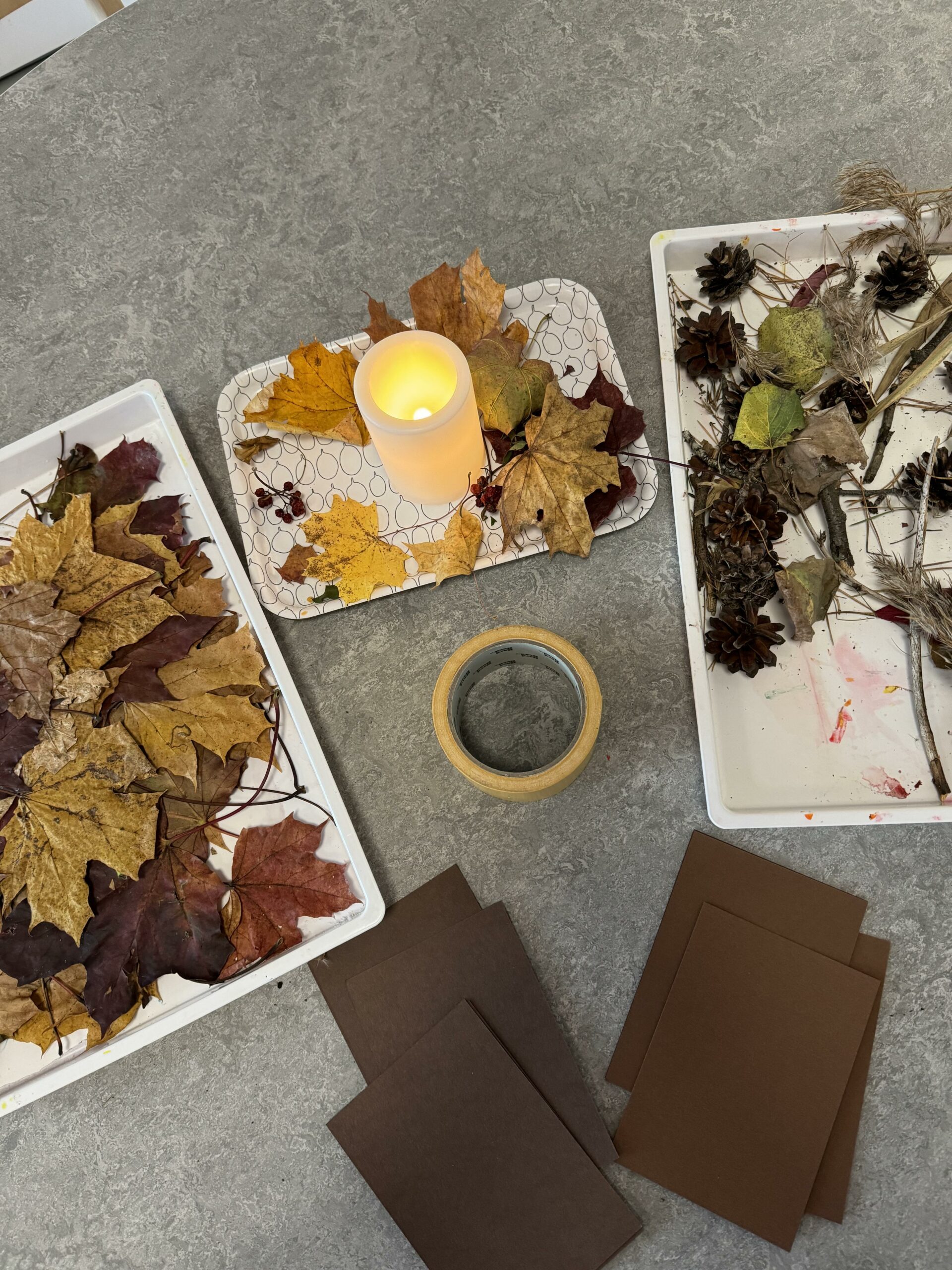 Hösten skapar inspiration på förskolan Växthuset