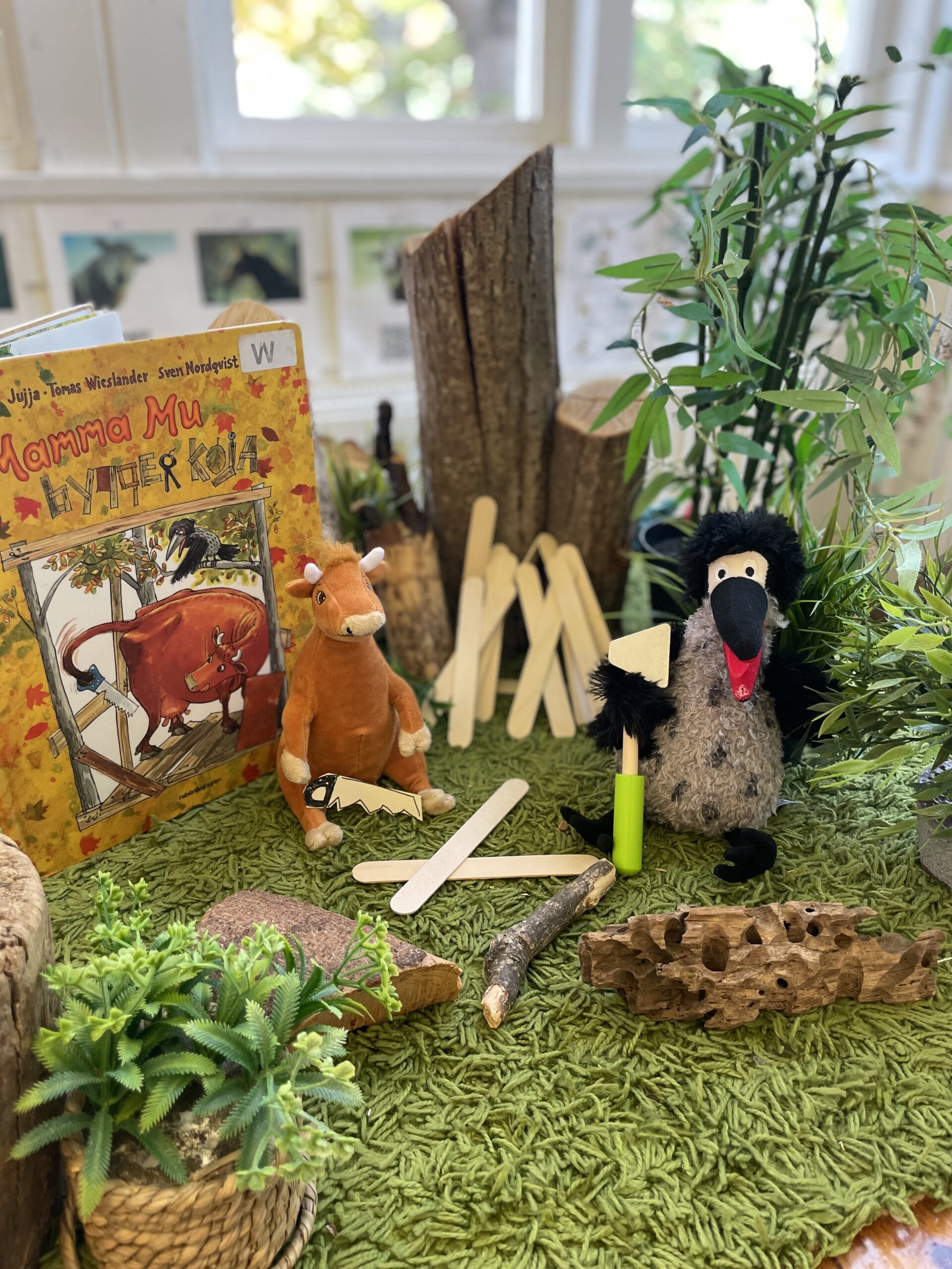 Mamma Mu inspirerar till lek, skapande och lärande på Förskolan Piazzan