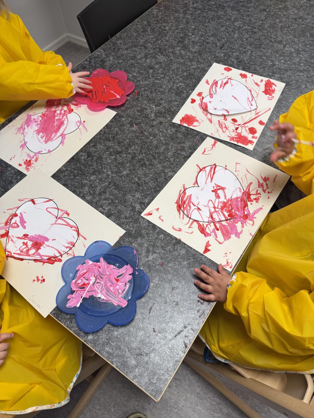 alla hjärtans dag måleri