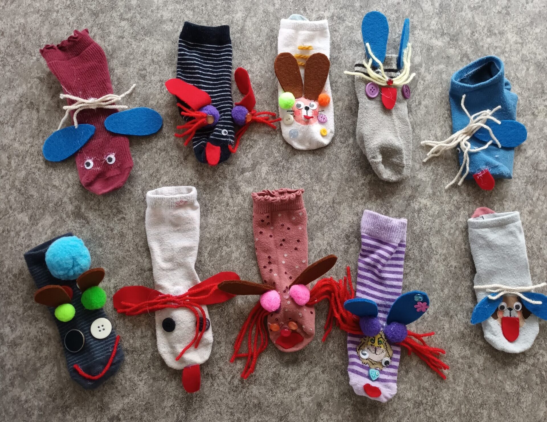 Rocka sockorna på förskolan Backen i Vårberg