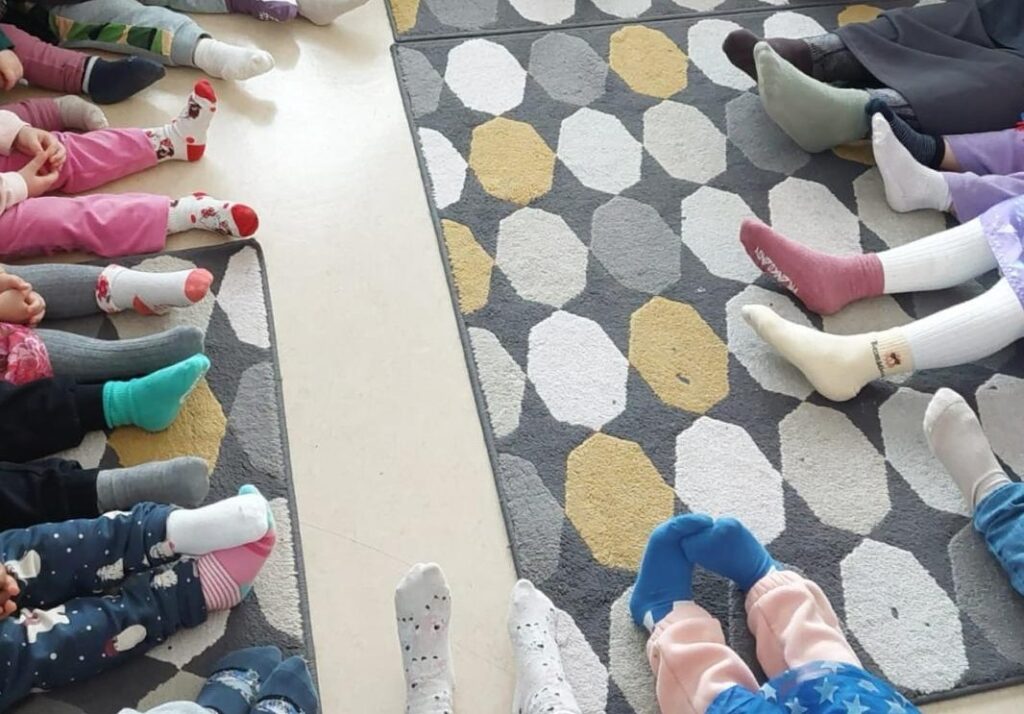 rocka sockorna på försakolan backen