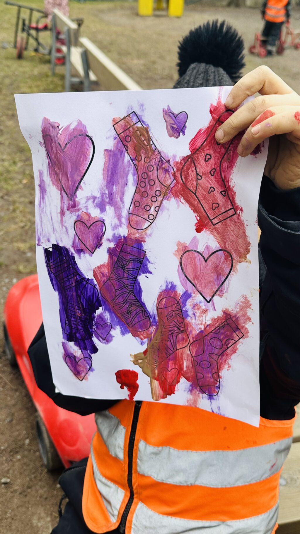 Rocka sockorna på förskolan Solen