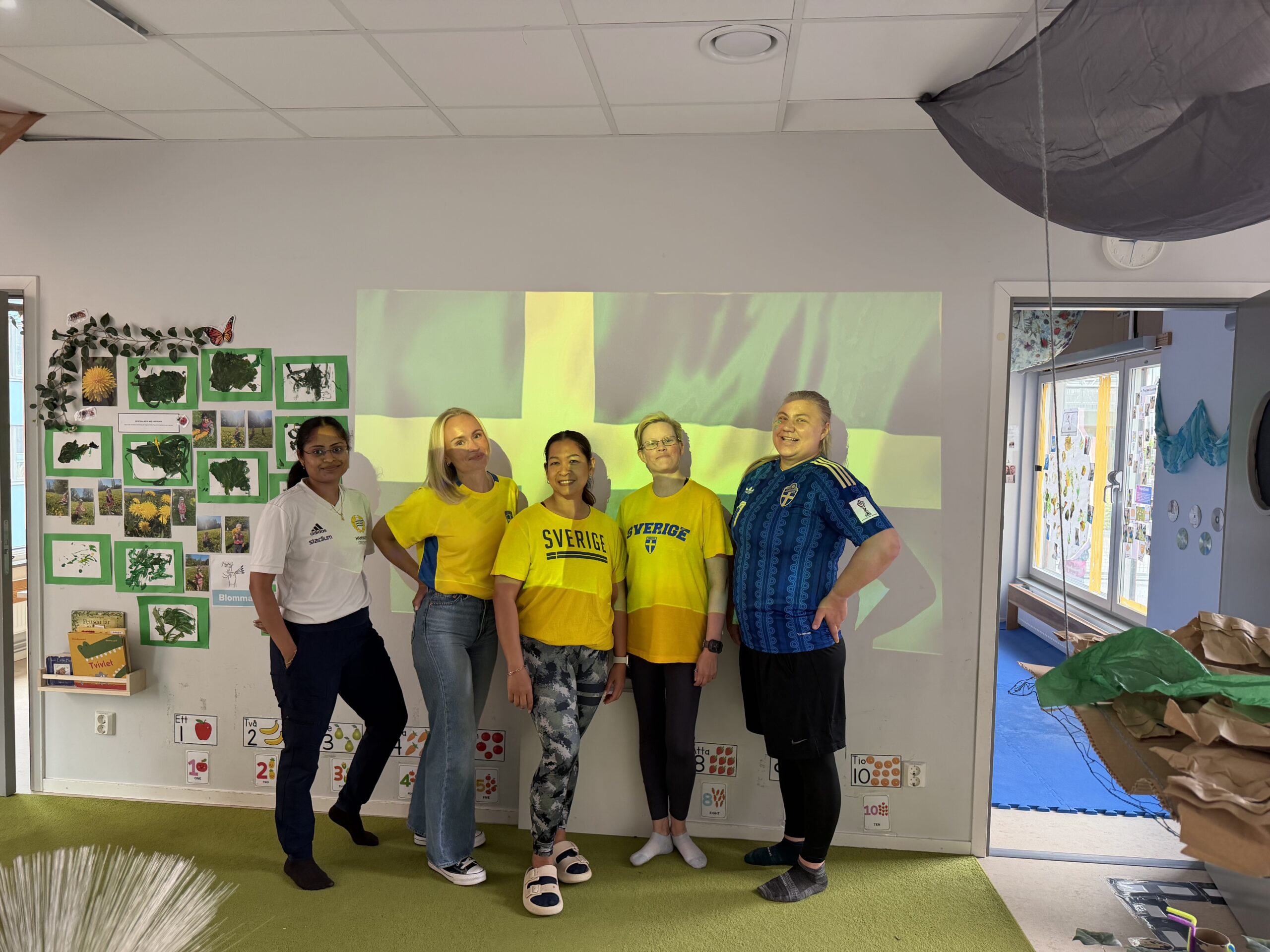 Heja Sverige! En dag fylld av fotbollsglädje på Uppfinnaren